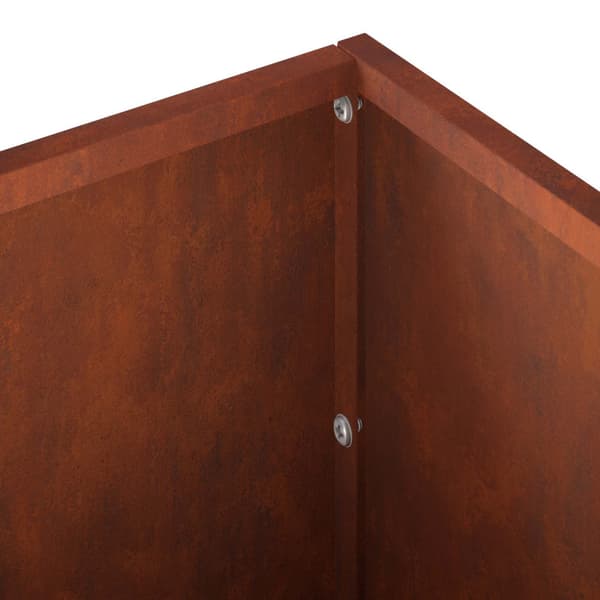 Trädgårdsplanterare 2 st Rostig 40 x 20 x 20 cm