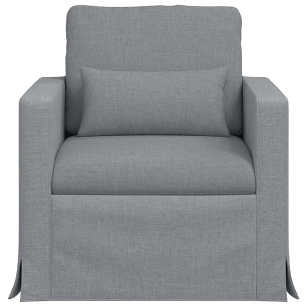 Soffa Ljusgrå 78 x 78 x 80 cm tyg