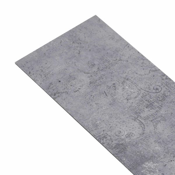 Golvplankor 36 pcs Cementgrå 5,02 m² PVC