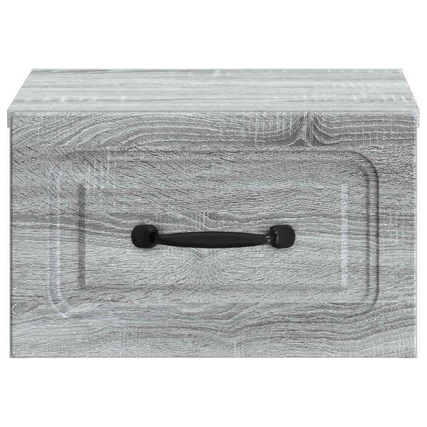 Väggmonterat Sängbord 2 pcs Grå sonoma-ek 34,5 x 33 x 20 cm