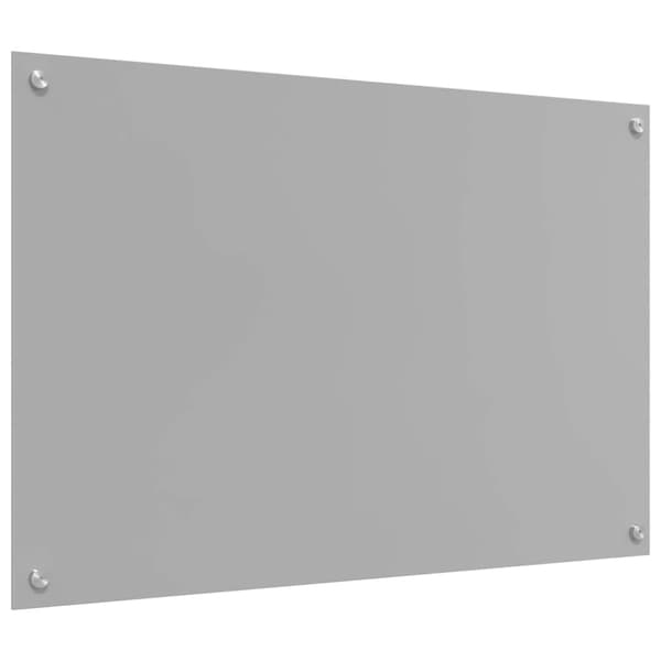 Köksskydd 2 pcs Ljusgrå 90 x 60 cm härdat glas