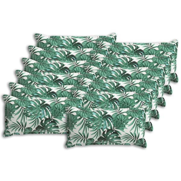 Kudde Löv med kudde HOUTEN 12 st Bladmönster Polyester