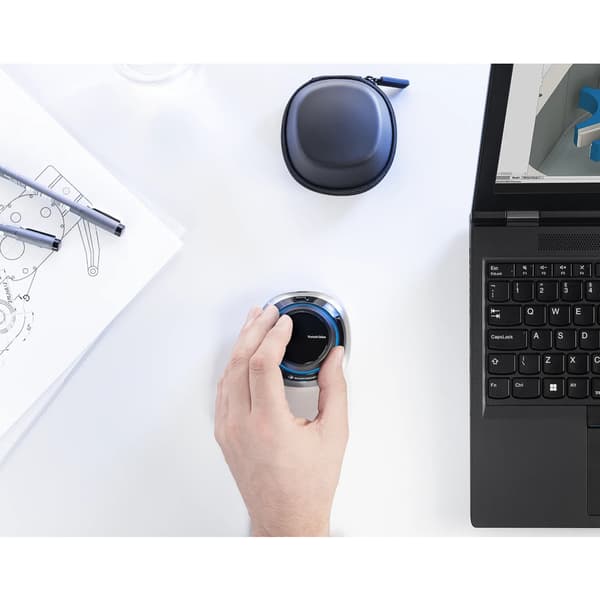3Dconnexion SpaceMouse Wireless - 3D-mus - Bluetooth, 2.4 GHz