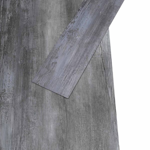 Golvplankor 18 pcs Grå 5,26 m² PVC