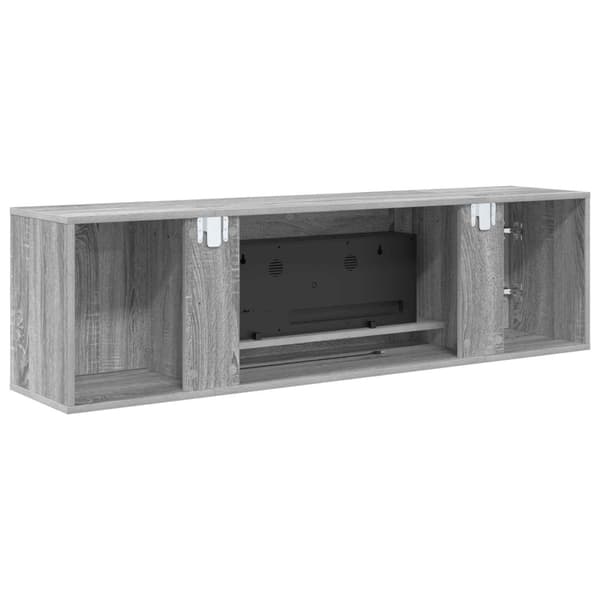 Elektrisk eldstad Grå Sonoma 140,5 x 30 x 39 cm Konstruerat trä