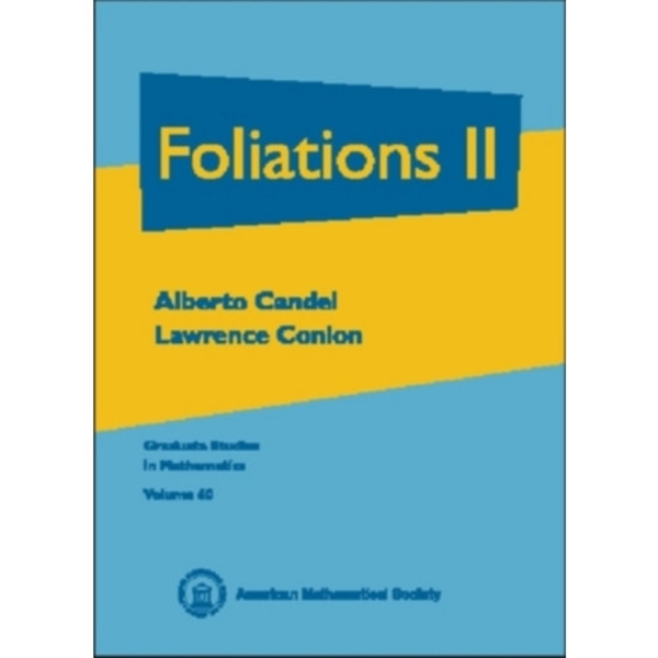 Foliations, Volume 2 (inbunden, eng)