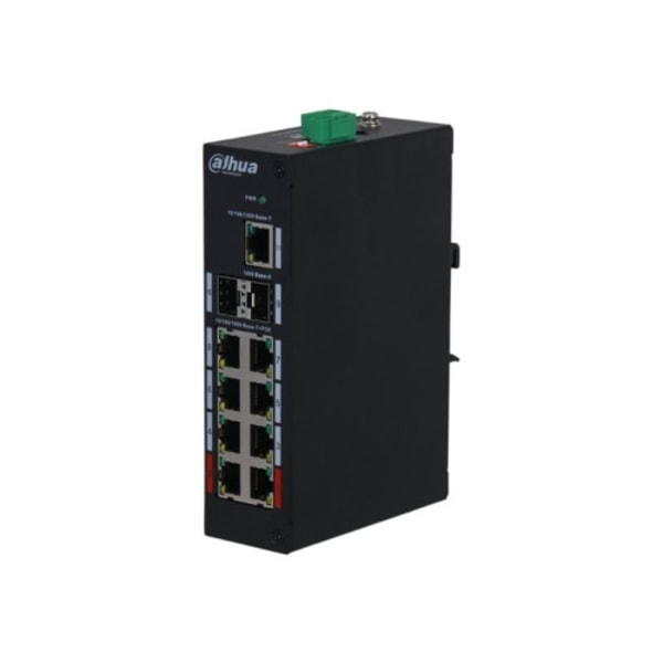 Dahua PFS3211-8GT-120-V2 - switch - 11 portar - ohanterad Svart