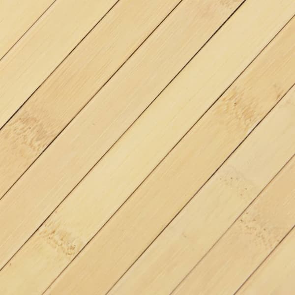 Matta rektangulär ljus naturlig 100x400 cm bambu