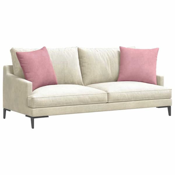 Sofakuddar 2 pcs Rosa 50 x 50 cm Kordread tyg