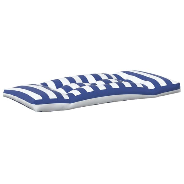 Utomhuskudde 3 pcs Blå och Vit 103 x 58 x 10 cm Tyg