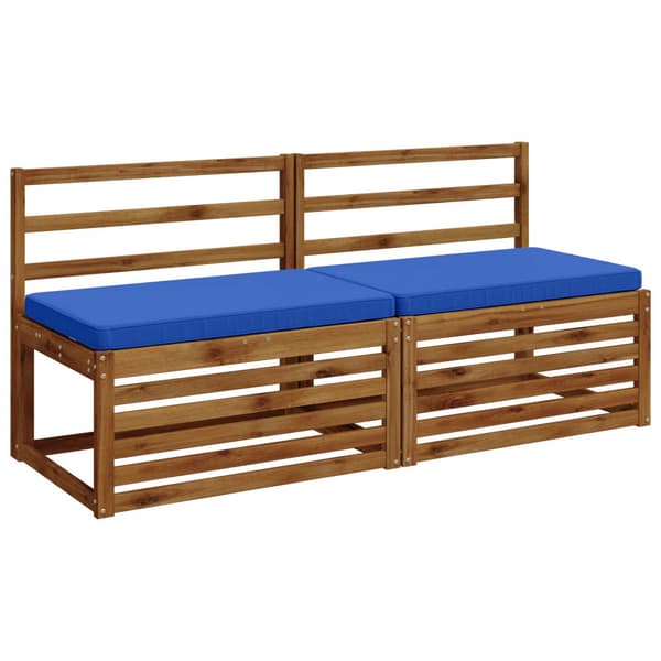 2-delade Bänk Kuddar VUGHT 2 st 100% Polyester Kungsblå