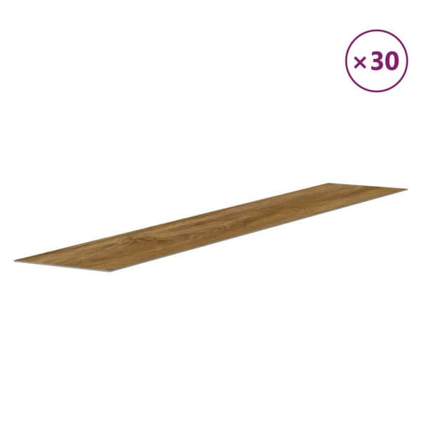 Väggpaneler träimitation brun PVC 4,12 m²