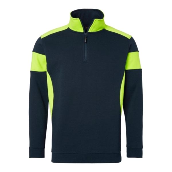 222 Sweat Navy/fluorescent yellow Unisex