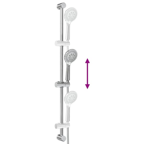 Duschsystemset Krom 101 cm Rostfritt stål