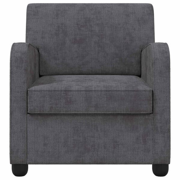 Fåtölj Mörkgrå Chenille