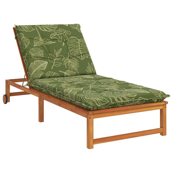 Solstol Kudde GEMERT 100% Polyester Bladdesign 190 x 70 x 9 cm