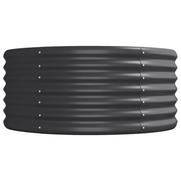 Odlingslåda galvaniserat stål 512x80x36 cm antracit