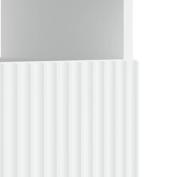 LED TV-skåp Vit Konstruerat trä