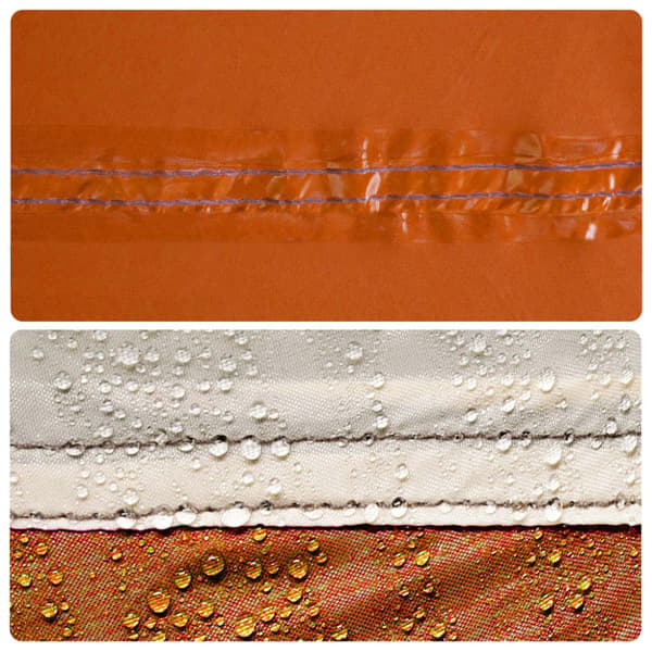 Tarp grå och orange 360x294 cm vattentät