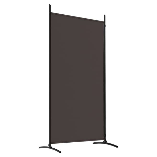 Rumsavdelare 2 paneler brun 175x180 cm tyg