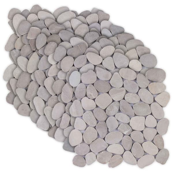 Pebble Tiles Taupe 30 x 30 cm Flodsten