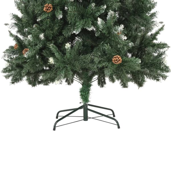 Belyst plastgran med kulor 210 cm