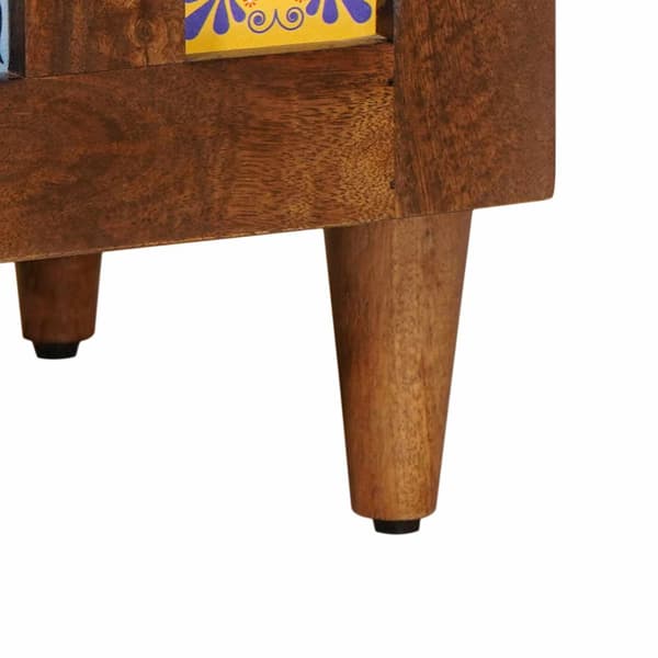 Sideboard Valnöt 60 x 33 x 75 cm Massivt mangoträ