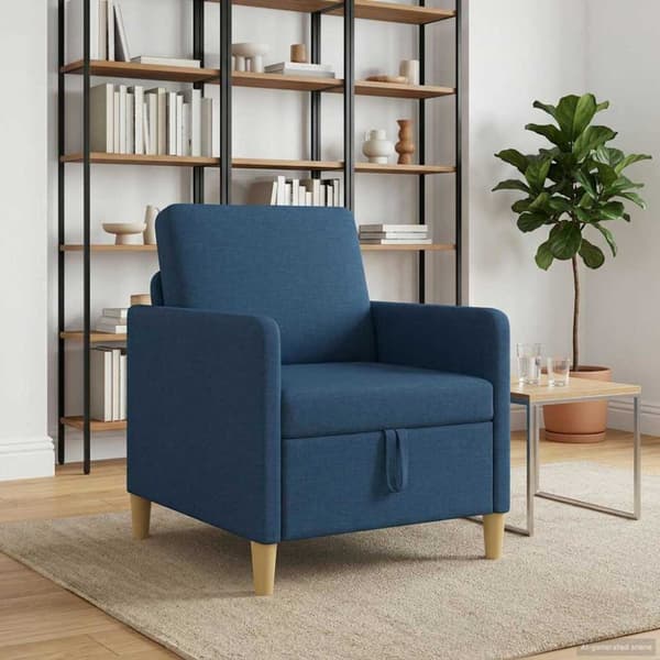 Soffa med förvaring Blå 72 x 78 x 87 cm Polyester