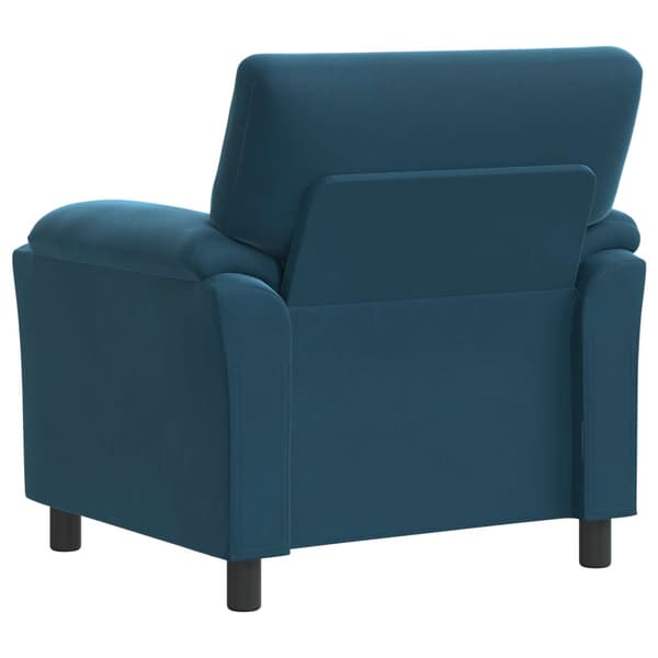 Soffa Blå 94 x 85 x 93 cm Sammet