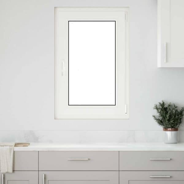 Källarfönster RISOR Vit 60 x 90 cm PVC och glas