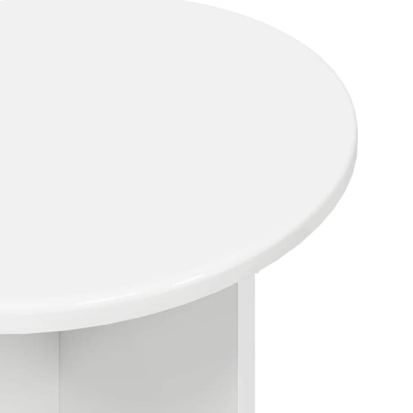 Sidobordsset med lagring 2 pcs Konstruerat trä