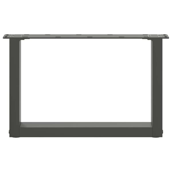 Soffbordsben U-formade 2 st antracit 50x(30-31) cm stål