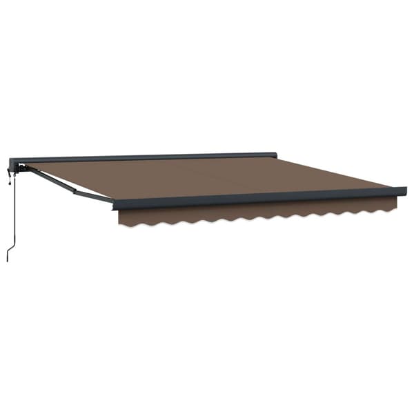 Markis Taupe 450 × 300 cm Polyester och aluminium