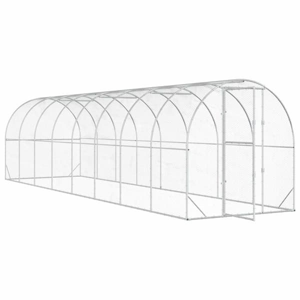 Hönsgård Silver 800 x 200 x 200 cm Galvaniserat stål