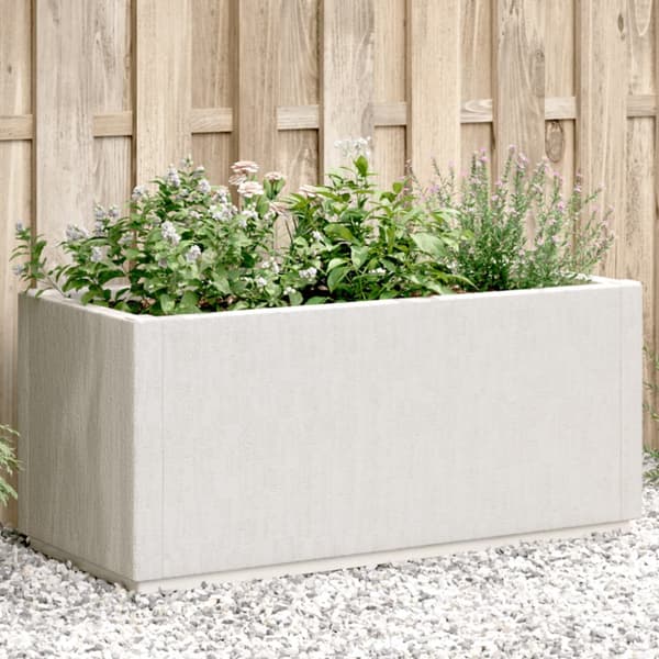 Odlingslåda vit 80x36x35 cm PP