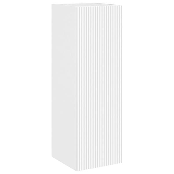 Badrumsmöbelset 5 pcs Vit Konstruerat trä och glas