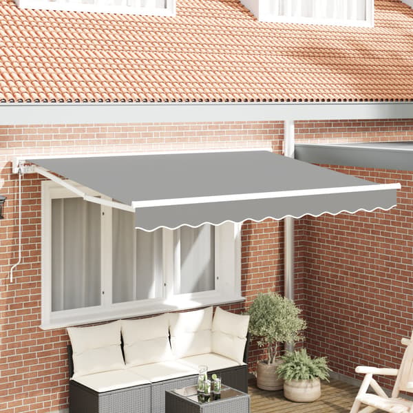 Markisram Justerbar Vit 2,5 x 2 m Stål