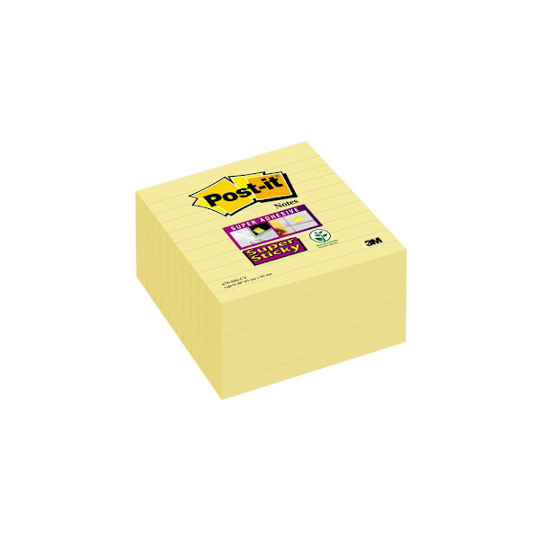 Notes POST-IT SS linj.101x101mm gul 6/fp
