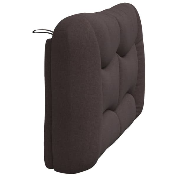 Headboard Cushion "Hvar" Dark Brown 120 cm Fabric