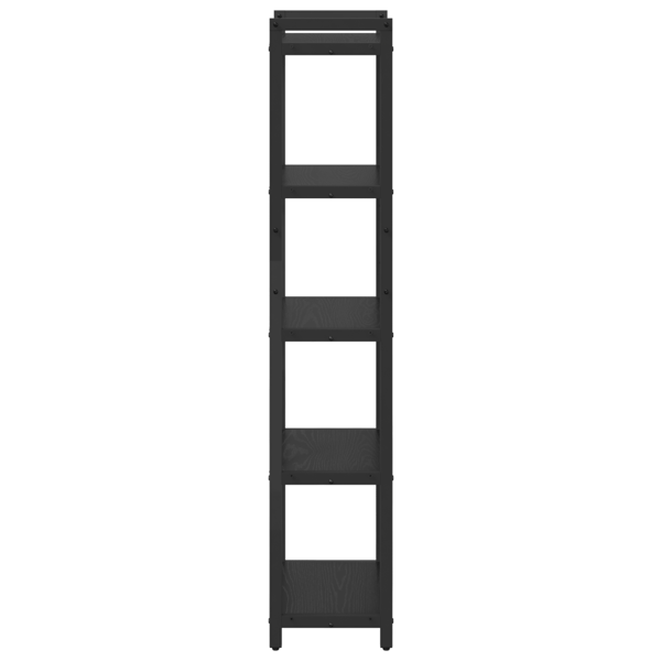 Hyllsystem Svart Ek 40 x 30 x 155 cm Konstruerat trä