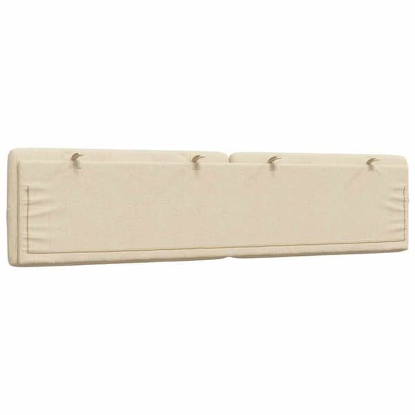Headboard Cushion Cream 200 cm Fabric