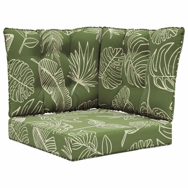 Utomhus Soffa Kudde 3 pcs Bladdesign Polyester