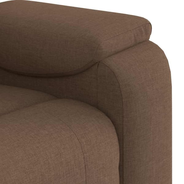 Massagefåtölj brun tyg