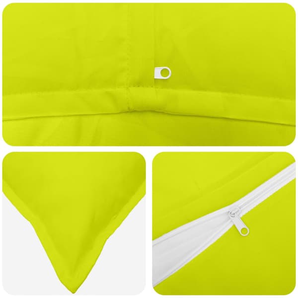 Kuddöverdrag 6 st HOUTEN Klart grön. 80 x 80 cm Polyester