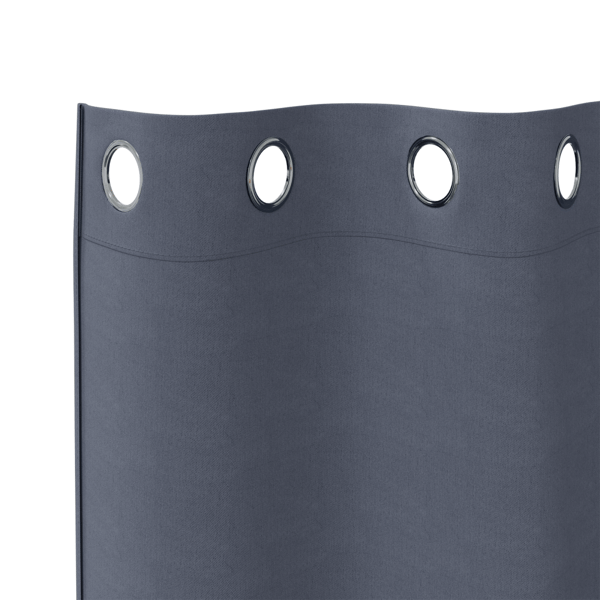 Mörkläggningsgardiner med Ringar 2 pcs Antracit 175 x 140 cm