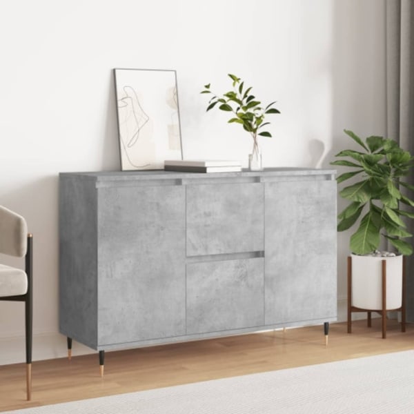 Skänk betonggrå 104x35x70 cm konstruerat trä