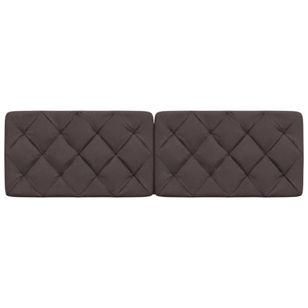 Headboard Cushion Dark Brown 160 cm Fabric