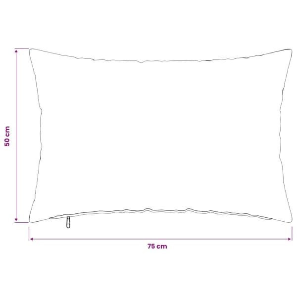 Kuddöverdrag 2 st HEERLEN Ljusgrå 50 x 75 cm Tyg