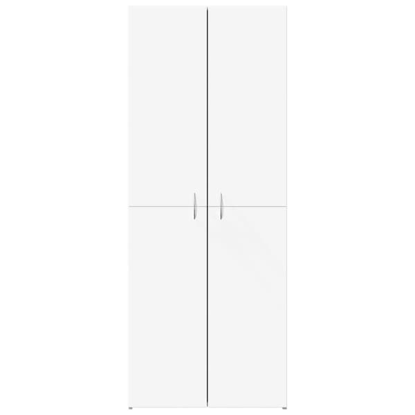 Dokumentskåp vit 60x32x153 cm konstruerat trä
