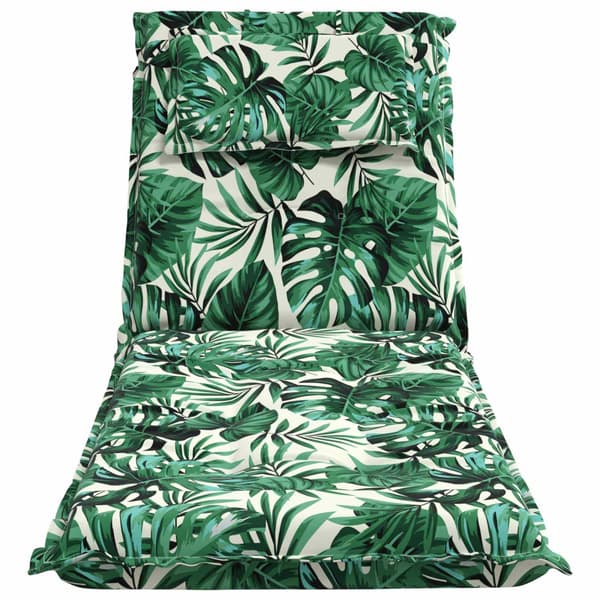 Solstol Kudde GEMERT 100% Polyester Bladmönster 190 x 50 x 9 cm